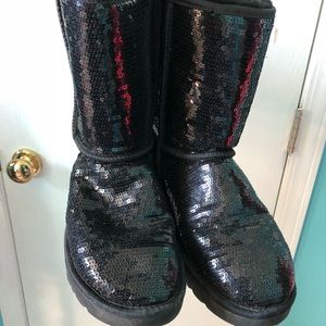 Black Sequin Uggs Size 9 Women’s